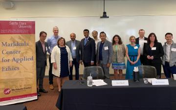 Leaders in business, civil sector, government, and academia at the AI Roundtable with Congressman Ro Khanna held March 18, 2024 at the Markkula Center for Applied Ethics at Santa Clara University.