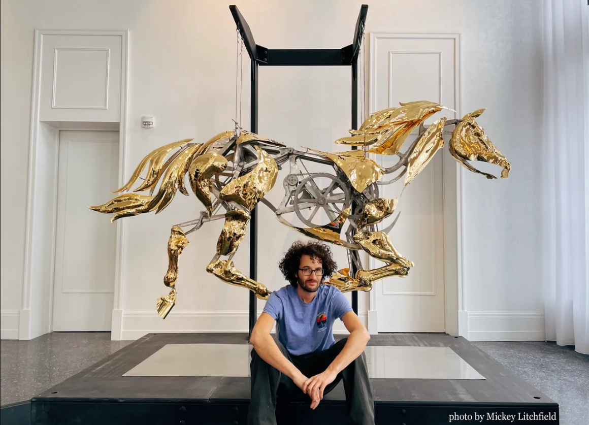 The Mechanical Horse with sculptor Adrian Landon image link to story
