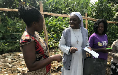 Sister visiting KadAfrica in field