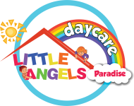 Logo with children and a rainbow