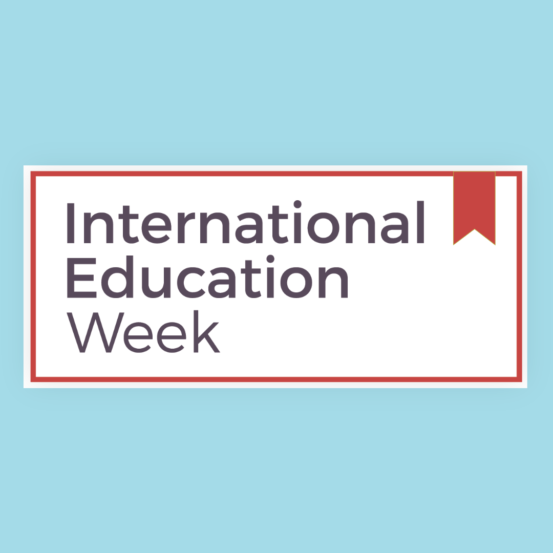 Decorative; International Education Week logo