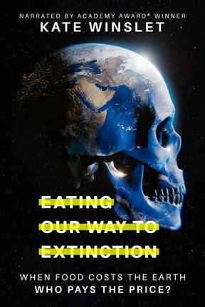 eating our way to extinction movie poster skull colored like the earth