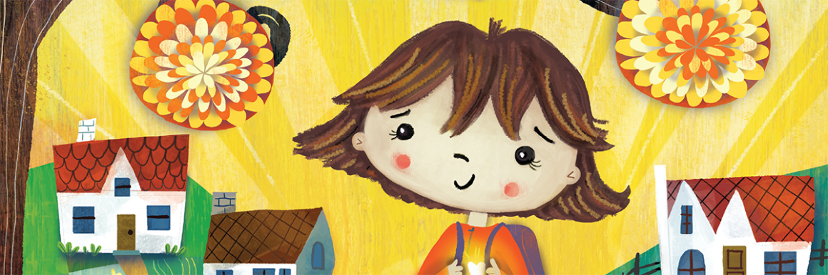 Part of a cover illustration of Shapiro's new children's book, 