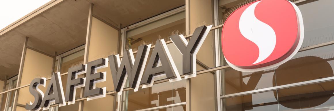 Photo of a Safeway store sign
