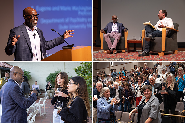 Collage featuring Kafui Dsirasa, Andrew Evans, Maya Barrett, Angelina Graf, Marie Brancati