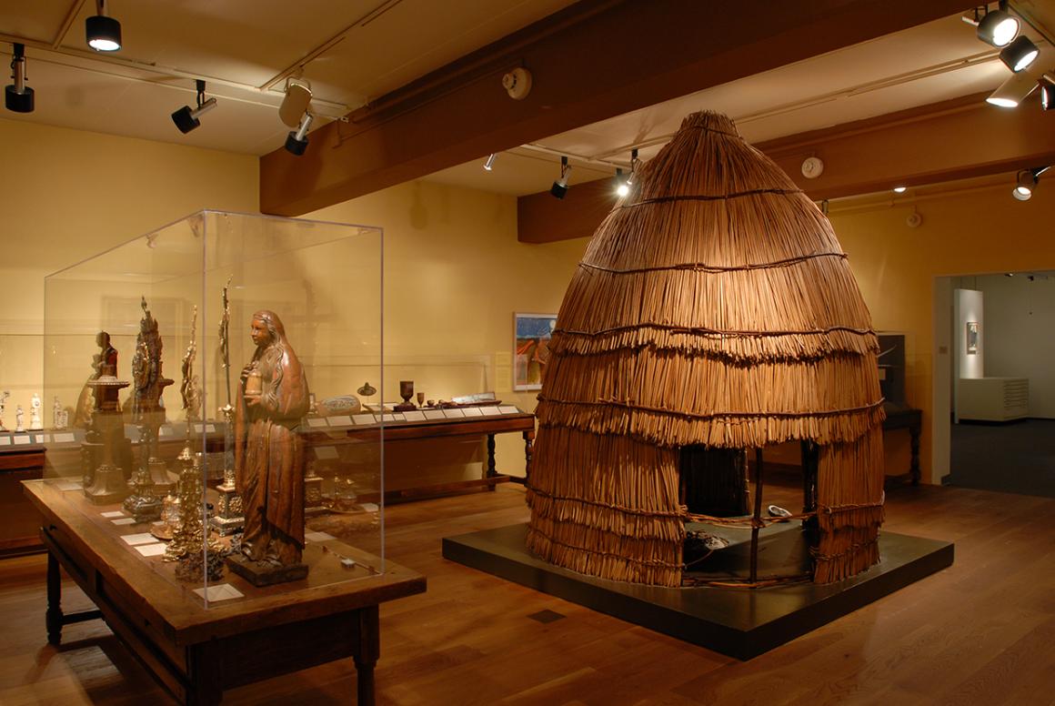 Installation shot of museums permanent California History exhibition.	
