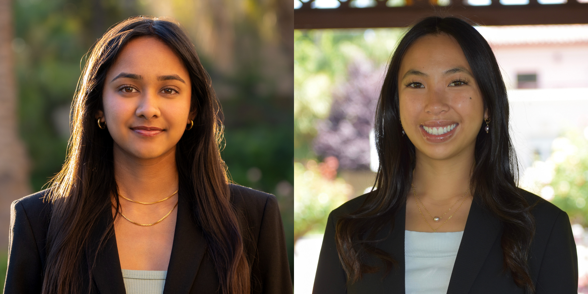 headshots of nishi and isa