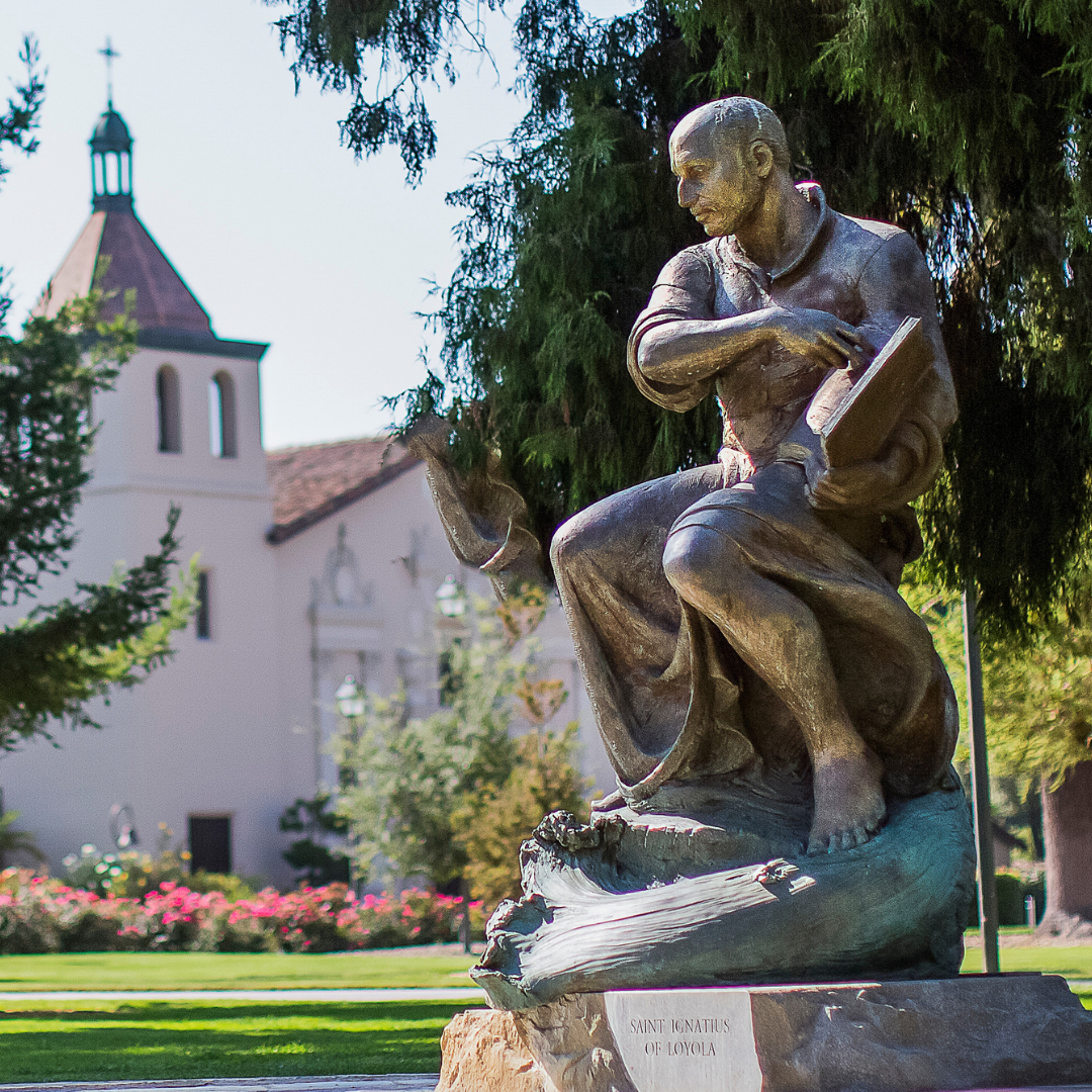 St. Ignatius Statue on SCU campus