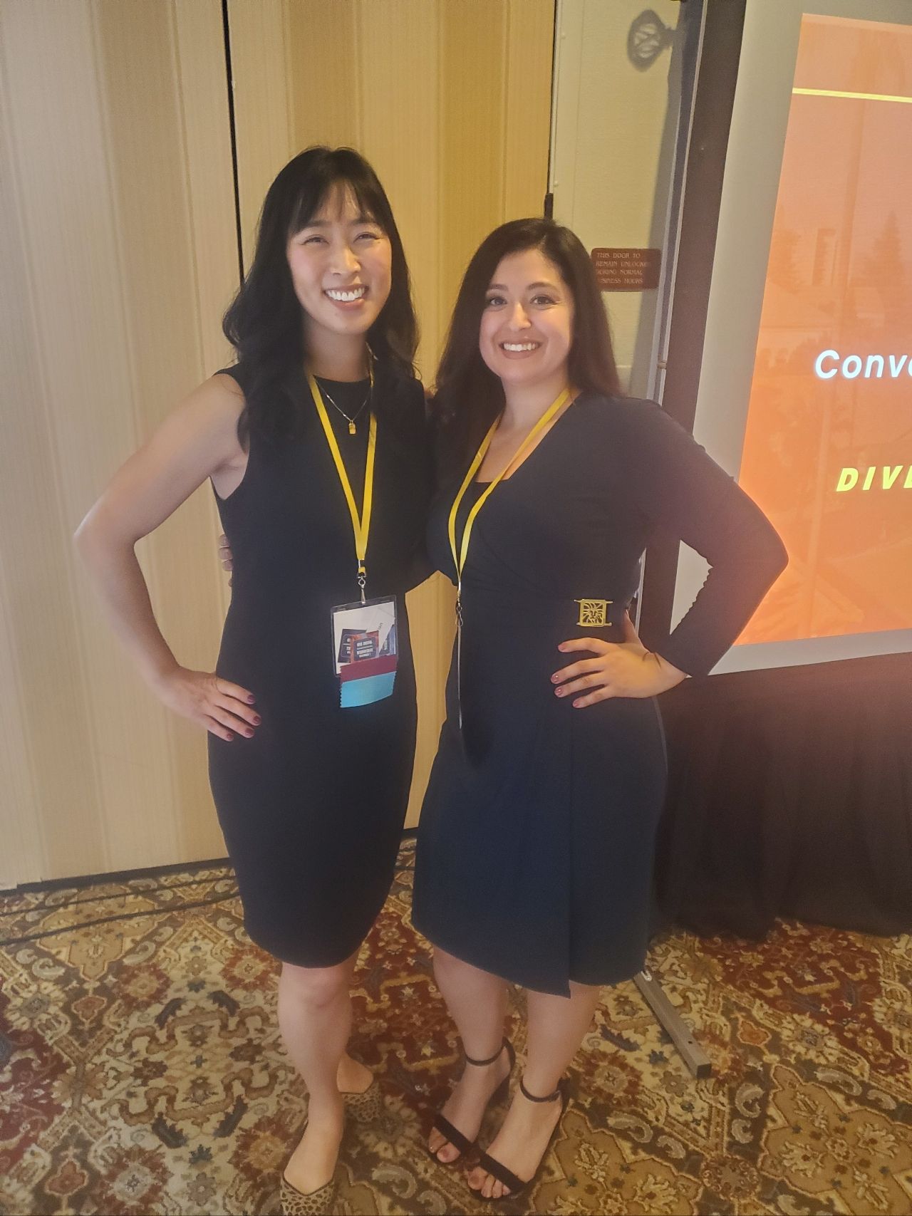 Melissa and Priscilla posing at MPACE conference