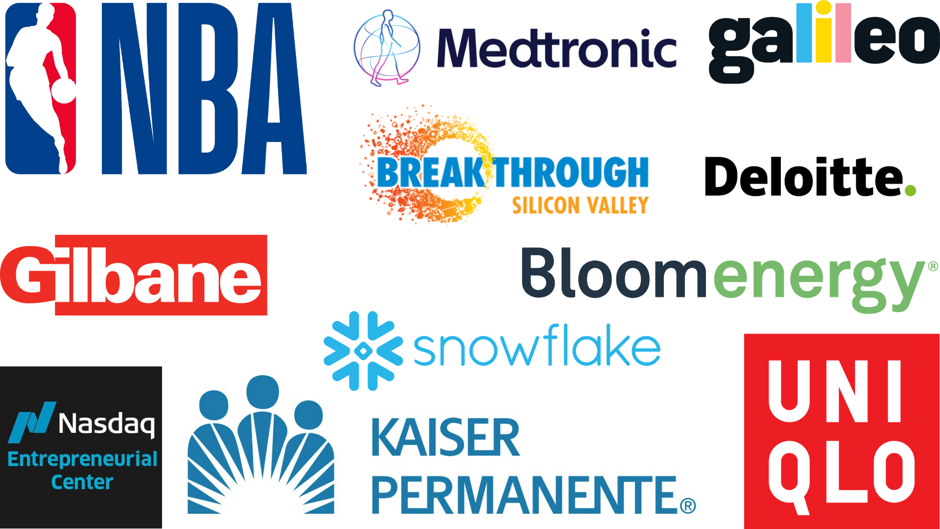 Logo collage of companies and organizations