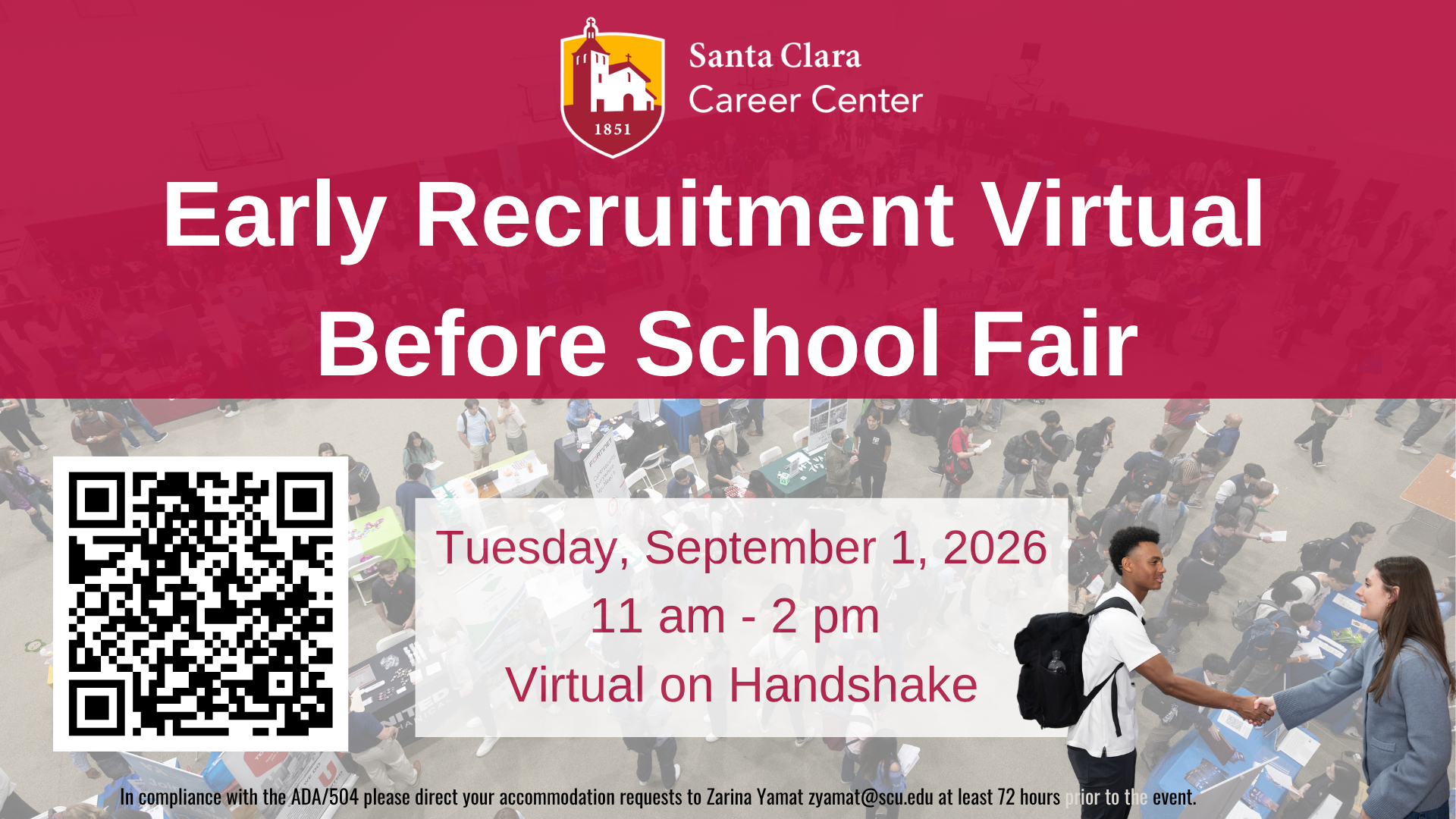 Early recruitment fair flyer