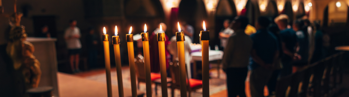 Candlelight Mass banner
