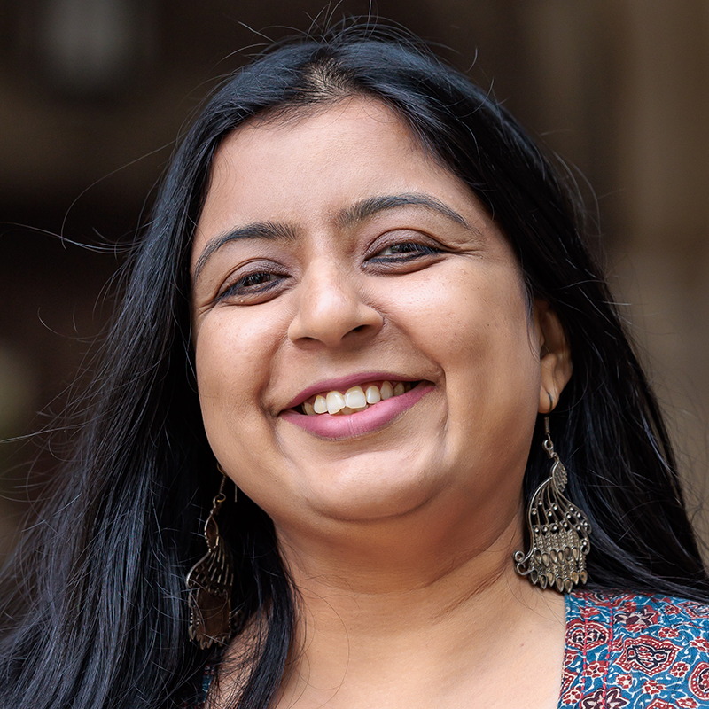 close up of woman smiling at camera