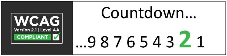 WCAG Countdown 2 Banner
