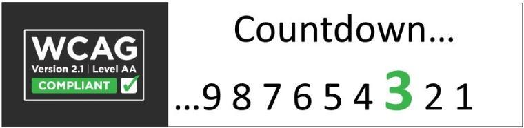 Countdown 3 Compliance Banner