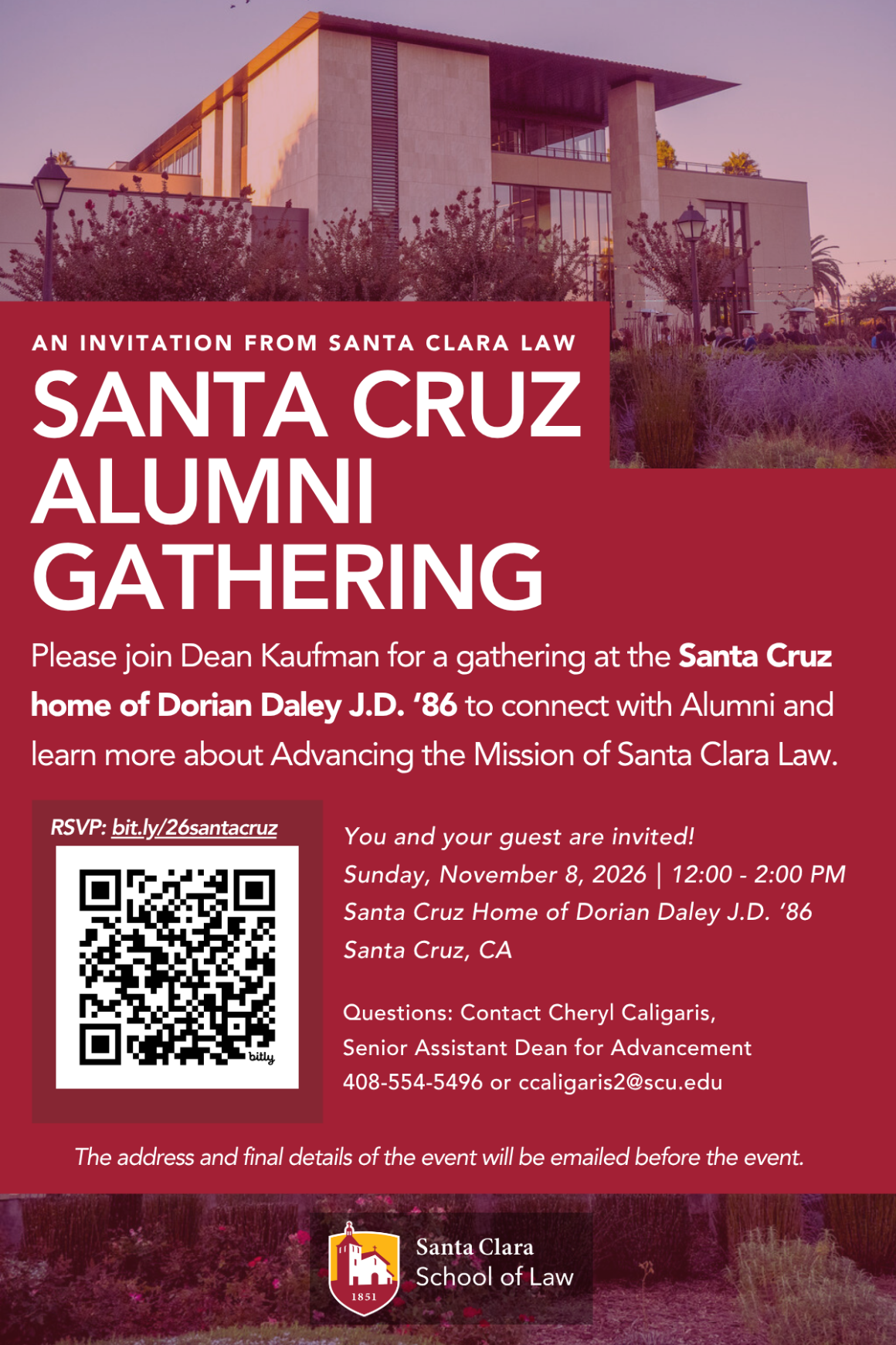 Santa Cruz Alumni Gathering flyer