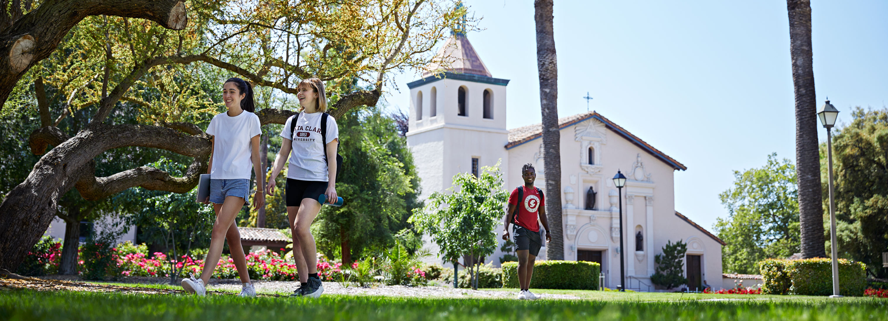 Mission with woman on bike