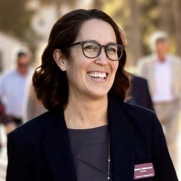 Profile photo of Lindsey Kalkbrenner smiling on campus