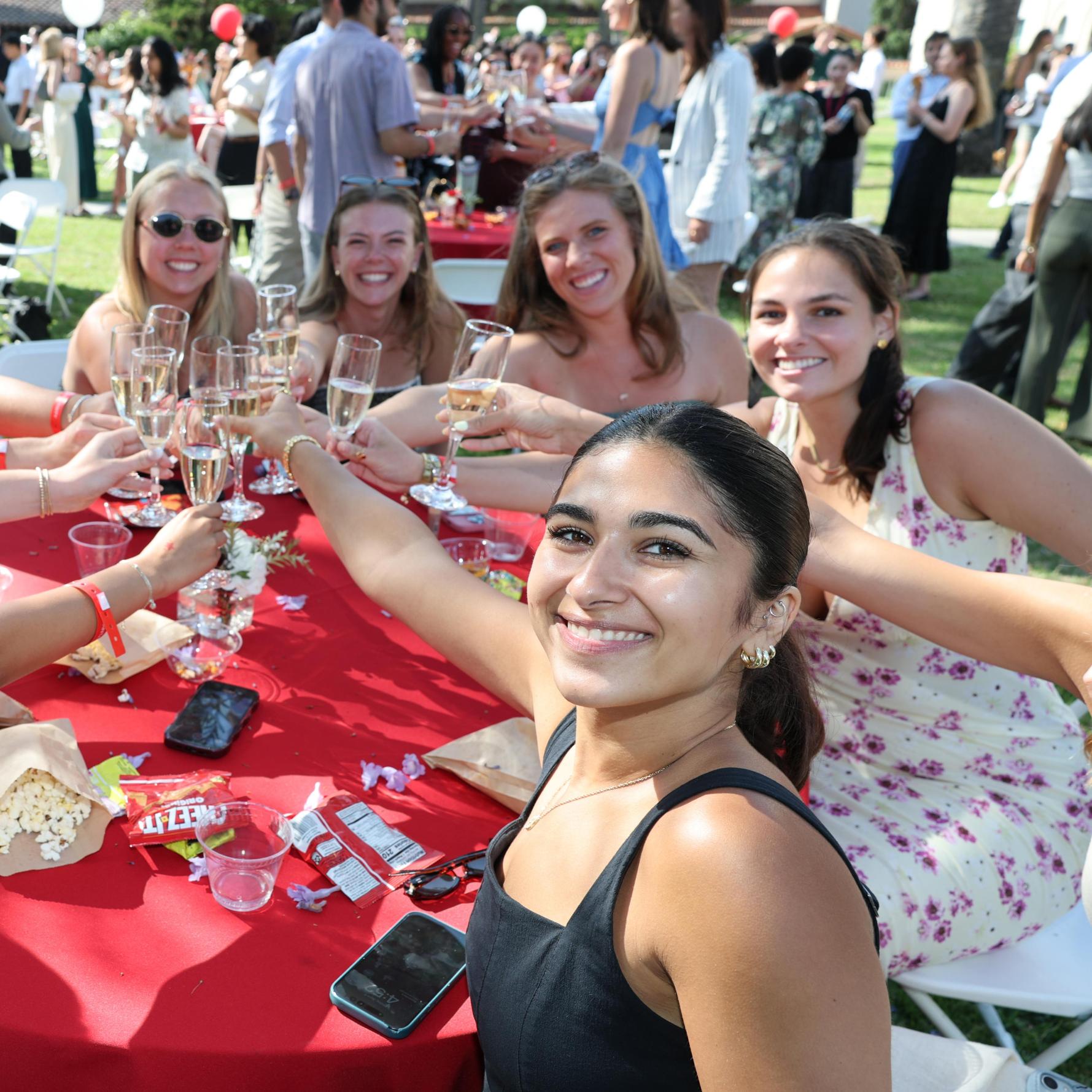 Class of 2025 toast at their Senior Toast 