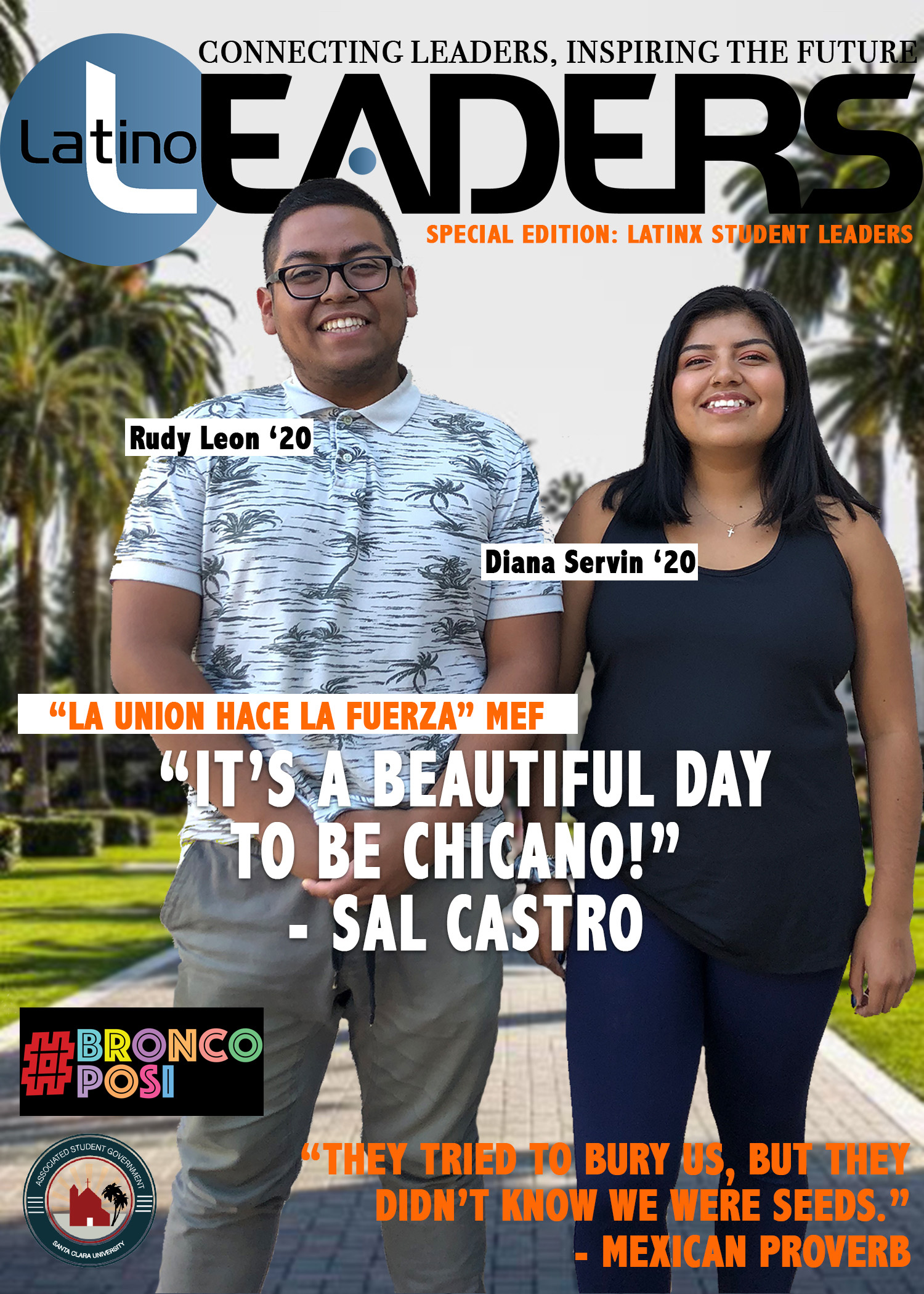 Latino Leaders Magazine cover for #BroncoPosi