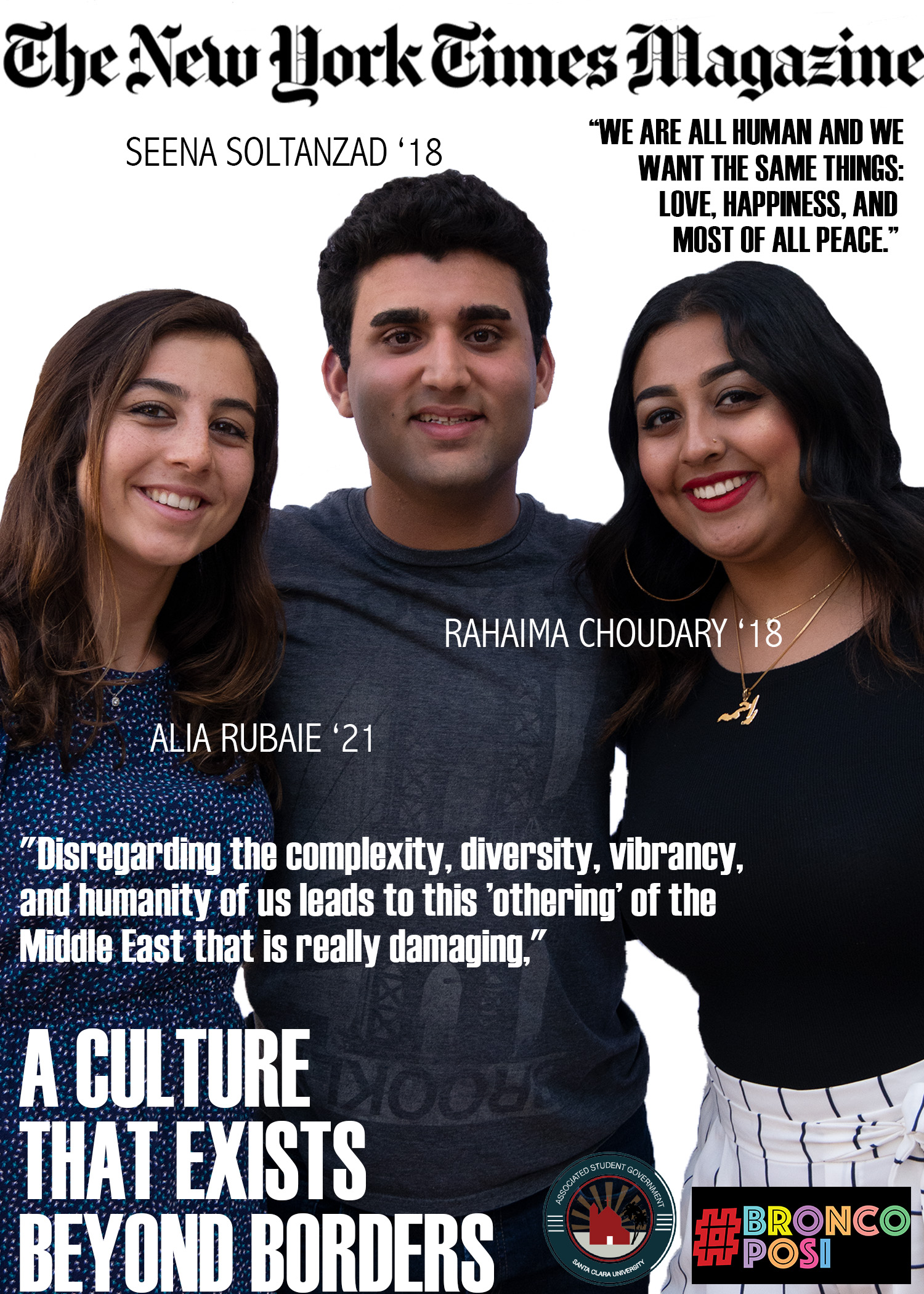 New York Times Magazine cover for #BroncoPosi