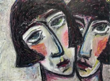Two Women by Artist Susan Babbel