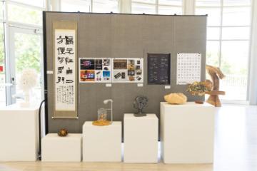 variety of artwork on display 3rd floor