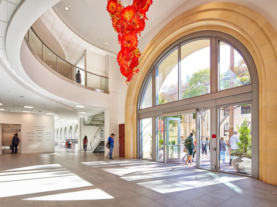 Lobby of the Edward M. Dowd Art and Art History Building