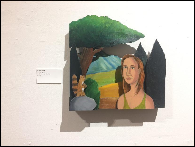 A piece of art featuring a woman and nature elements. image link to story