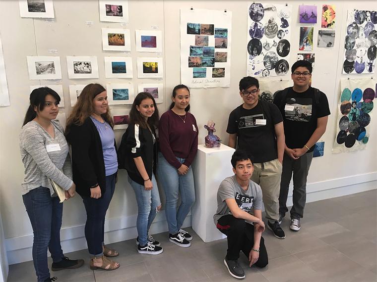 Participants of the 2018 CIVA high school art and writing program