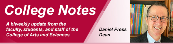 College notes header with daniel press