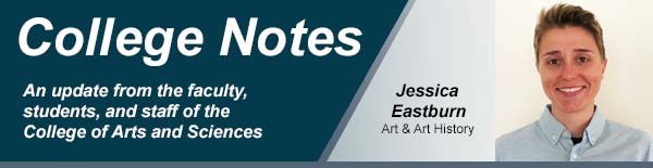 college notes header with Jessica Eastburn from Art and Art History