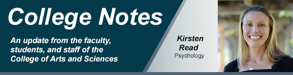 College notes header with Kirsten Read from Psychology
