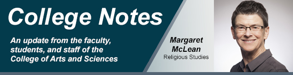 College notes header with Margaret McLean from religious studies