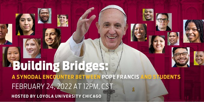 Building Bridges event - Pope Francis flyer