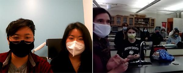 Emily Dang, Isabel Wu, and students in Alaska