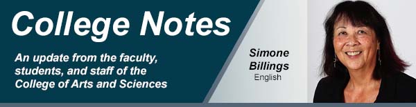 college notes header with Simone Billings from English