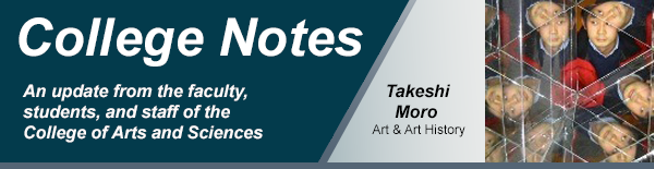 college notes header with Takeshi Moro from art and art history