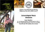 Flier for Entomological Music showcase in Feb 2023 Insects and STEAM
