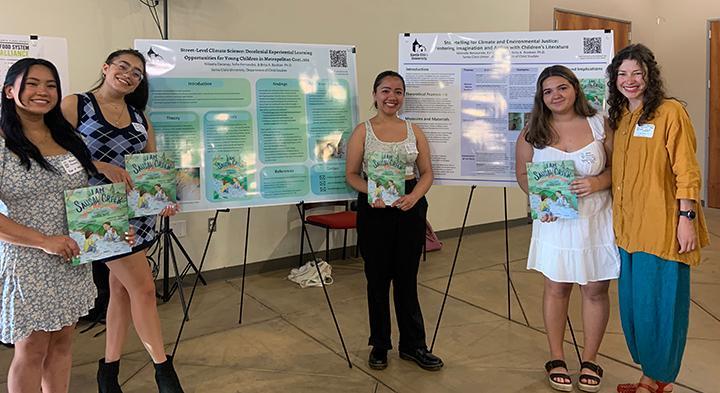 Students at the SCU Climate and Environmental Justice conference image link to story