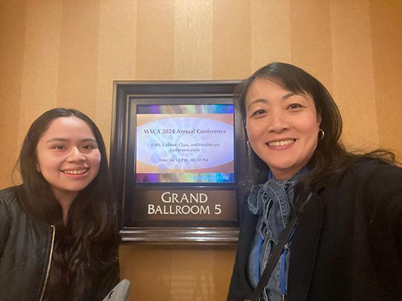 Chan Thai and Sofia Molina Perez at the Western States Communication Association Conference in Reno, NV