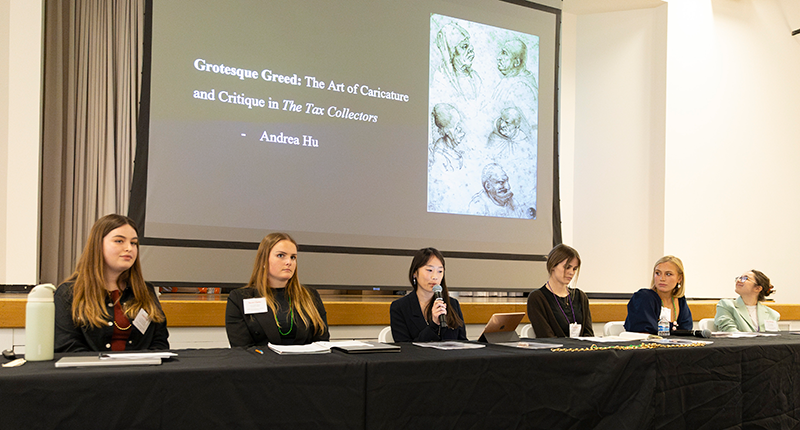 Panel members: Anna Cooper, Nicole Clark, Andrea Hu, Kelsey Popeo, Ingrid Kindel,  Riva Mihklin