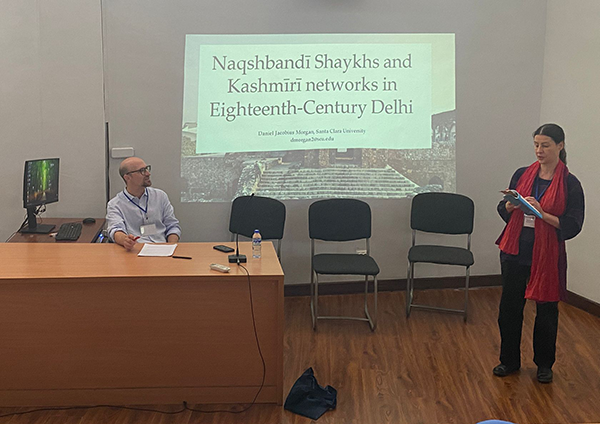 Daniel Morgan at the 10th Biennial Convention of the Association of the Study of Persianate Societies held in Tashkent.