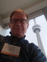 John Hawley outside the Toronto Convention Center