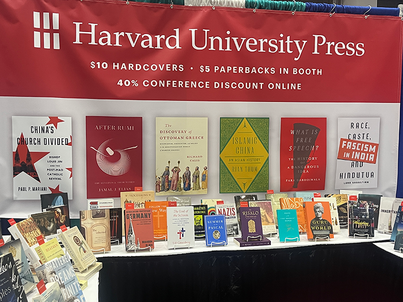 China's Church Divided displayed at the American Academy of Religion meeting in Boston, November 2025.