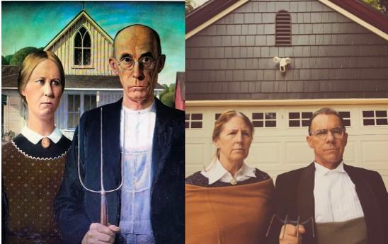 Clare Grimes '22 (Communication) - American Gothic by Grant Wood