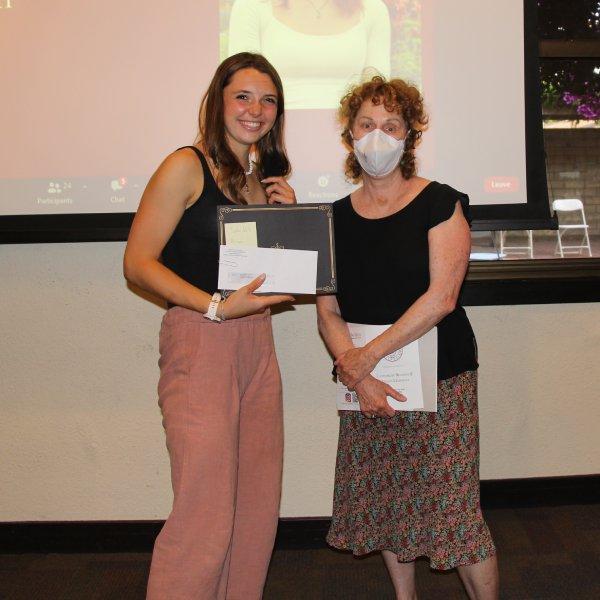 Sophie Wink and Professor Claudia McIsaac