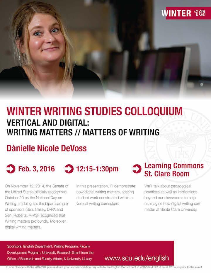 Meet Dr. Danielle DeVoss: Get Critique, Give Feedback, Speak From the Page, & Meet and Greet. Learn more at dmll.gmu.edu. image link to story