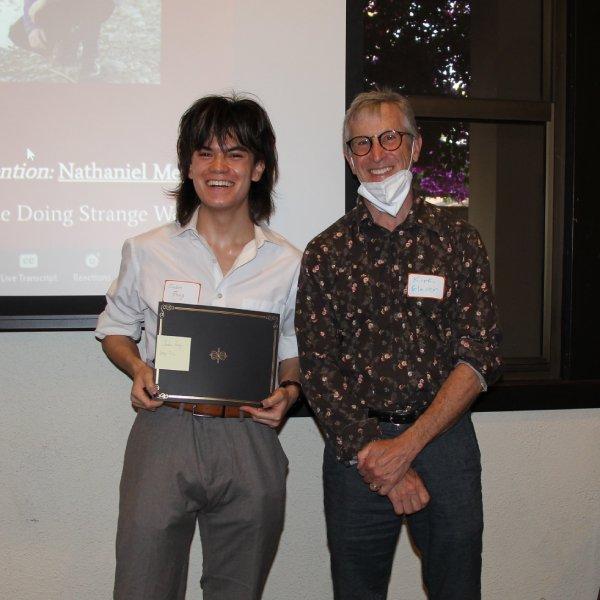 Jaden Fong and Professor Kirk Glaser