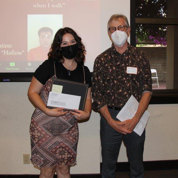 Nadine Koochou and Professor Kirk Glaser